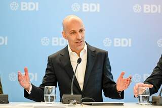 BDI Jahresauftakt-Pressekonferenz 2025 mit Peter Leibinger