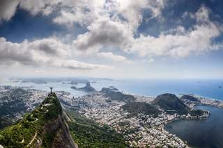 Rio de Janeiro Blick von oben über Rio de Janeiro