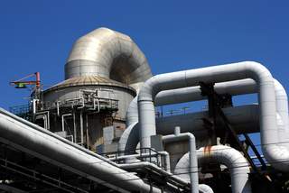 Rohrleitungen im Kraftwerk