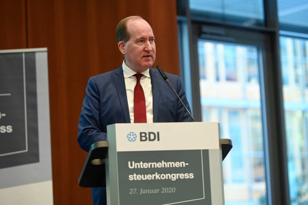 BDI-Hauptgeschäftsführer Joachim Lang beim Unternehmensteuerkongress 2020